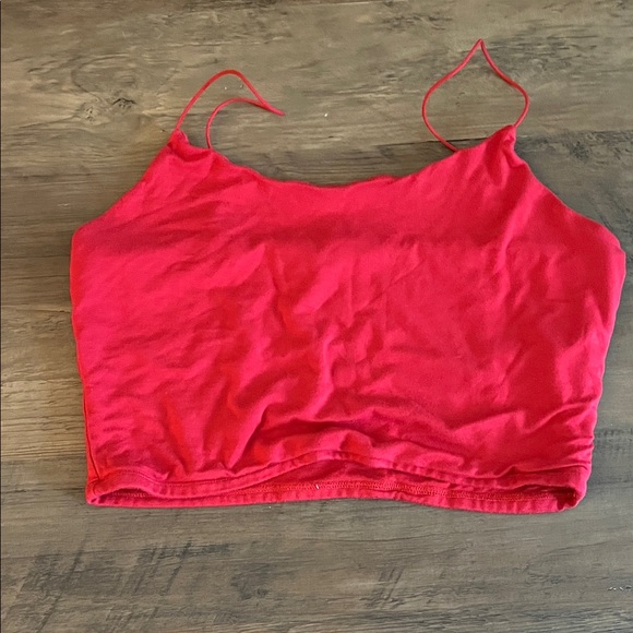 Garage Vibrant Red Crop Top - Picture 1 of 1